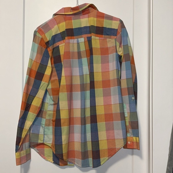 LL Bean Rainbow Checkered Button Down - Picture 4 of 4